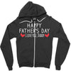 Happy Father's Day I Love Daddy Onesie-Father's Day Zipper Hoodie