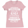 Super Cool Gigi Of A Freaking Awesome Granddaughter Ladies Fitted T-Shirt