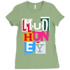 new mudhoney logo Ladies Fitted T-Shirt