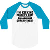I Am Kicking Cancers Butt Whats Your Superpower? 3/4 Sleeve Shirt