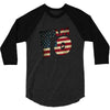 team 10 american flag 3/4 Sleeve Shirt