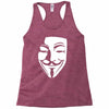 v per vendetta face film horror cinema&amp;tv Racerback Tank