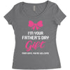 I'm Your Father's Day Gift Mom Says You're Welcome Baby Girl Women's Triblend Scoop T-shirt