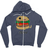 stacked Zipper Hoodie