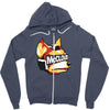 halftone fox (regular) Zipper Hoodie