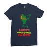 hot grill on grill action Ladies Fitted T-Shirt