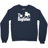 the dogfather  nerd retro der pate godfather fun Crewneck Sweatshirt