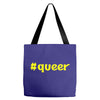 hashtag queer Tote Bags