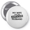 awesome husband Pin-back button