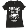 sundays are for football foot ball Ladies Fitted T-Shirt