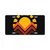 sunset mountain License Plate