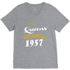 queens are born in 1957 V-Neck Tee
