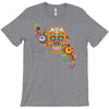 women's sugar skull purple T-Shirt
