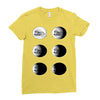 the phases of the moon of laika dog Ladies Fitted T-Shirt