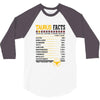 Taurus Facts Servings Per Container 3/4 Sleeve Shirt