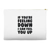 new rude birthday present Accessory Pouches