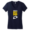 World's Best Dad Ever Women's V-Neck T-Shirt