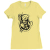 fish boat sea fishing Ladies Fitted T-Shirt