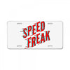 speed freak License Plate