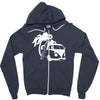 camper van surf split retro Zipper Hoodie