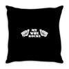 my wife rocks Throw Pillow