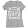 negate hate Ladies Fitted T-Shirt