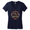 gamer's crest Women's V-Neck T-Shirt