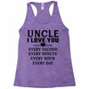 I Love You Uncle Racerback Tank