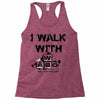 i walk with wasd Racerback Tank
