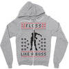 floss like a boss Zipper Hoodie