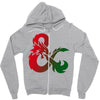 dungeons dragons logo Zipper Hoodie