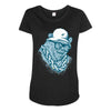 hip hop hibernation Maternity Scoop Neck T-shirt