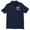 born to go fishing forced to work mens funny Men's Polo Shirt
