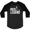 reel legend funny lure father's day country fishing bass humor 3/4 Sleeve Shirt