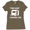 caravan club funny gift Ladies Fitted T-Shirt