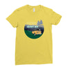 Way Down We Go Ladies Fitted T-Shirt