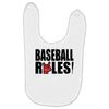 baseball rules Baby Bibs