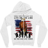 Honor Those Who Place Their Life On The Line Zipper Hoodie