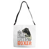 This Girl Loves Her Boxer Adjustable Strap Totes