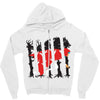 red running hood Zipper Hoodie
