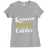 queens are born in october Ladies Fitted T-Shirt