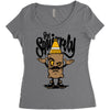 stay squirrely Women's Triblend Scoop T-shirt