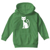 white cat funny Youth Hoodie