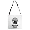 I am a Melanoma Cancer Survivor - What's Your Superpower? Adjustable Strap Totes