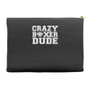 crazy boxer dude Accessory Pouches
