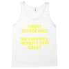 i went outside once Tank Top