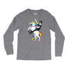 unicorn and human best friends Long Sleeve Shirts