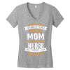 Super Cool Mom Of A Freaking Awesome Nurse Women's V-Neck T-Shirt