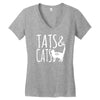 tats and cats Women's V-Neck T-Shirt