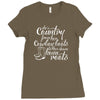 she's country from her cowboy boots Ladies Fitted T-Shirt